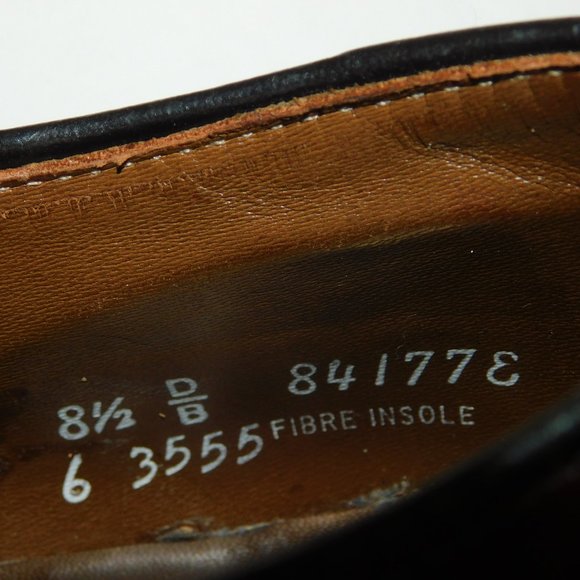 Keith Highlanders Leather Oxford Lace Up Burgandy Dress Shoes Men's Size 8 1/2 - Picture 11 of 12